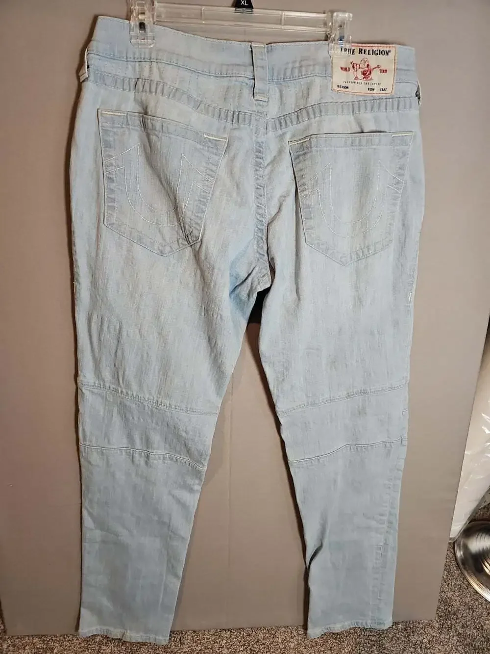 True Religion Jeans Mens 34 Geno Originals Denim Blue Relaxed Slim Fit
